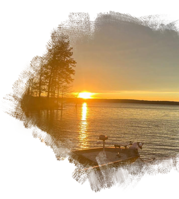 Tolendo Bend lake at sunset